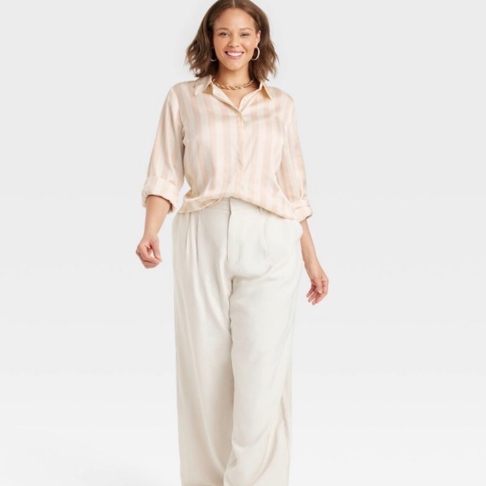 A New Day Striped Satin blouse - Picture 7 of 7